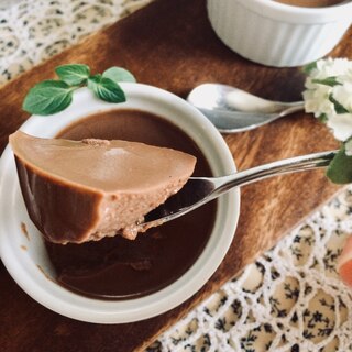 粉寒天で作る簡単♬ Cocoa Pudding